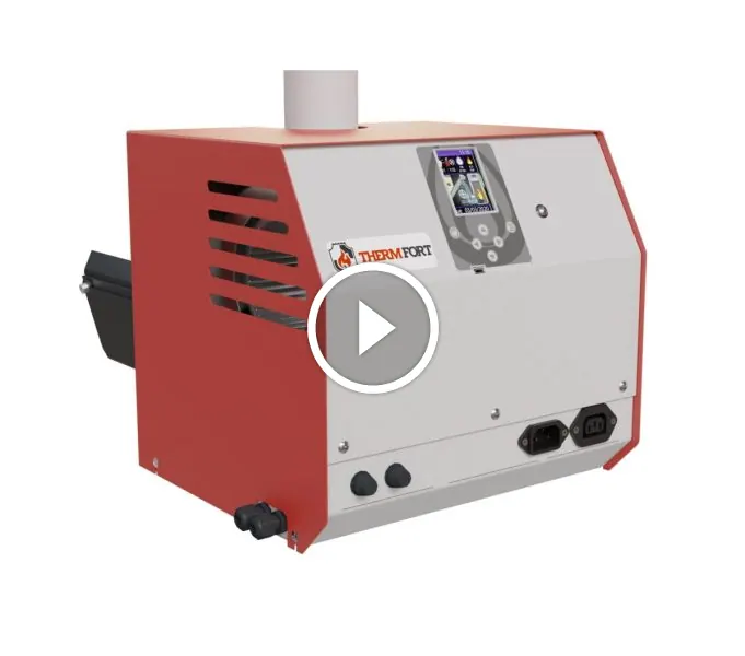 Arzator peleti ThermFort TP 30kW, peleti de paie, floare, samburi