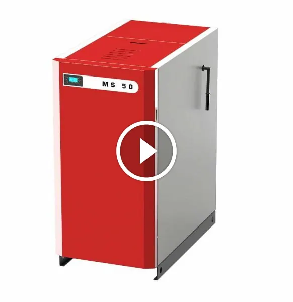 Cazan pe lemne combustibil solid cu gazeificare MS 35- 50kw