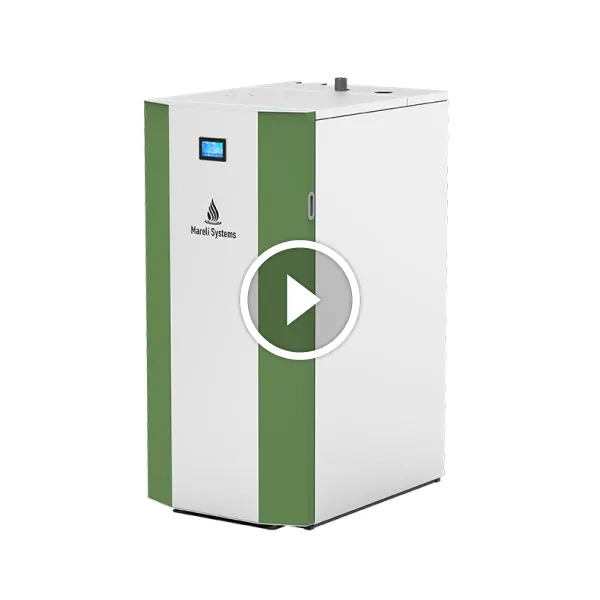 Centrala pe peleti Mareli EcoSmart FULL AUTO 46kW- curatare automata, pompa de vacuum