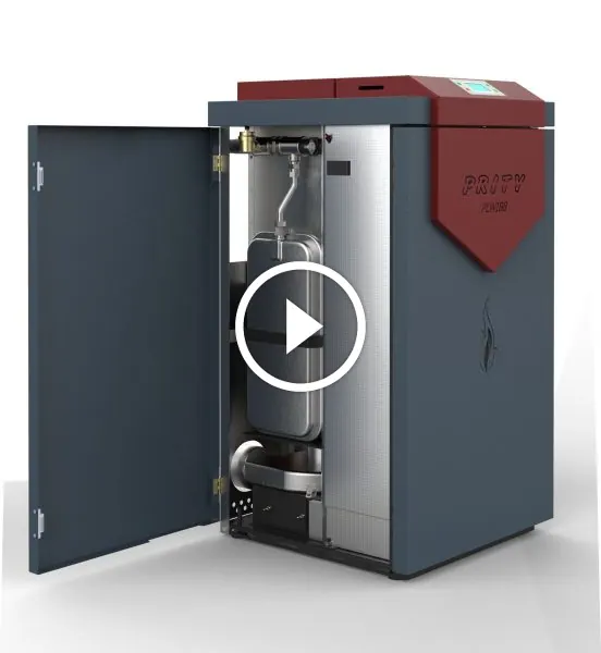 Centrala peleti compacta Prity PLW18B EH - 20kW cu pompa si vas