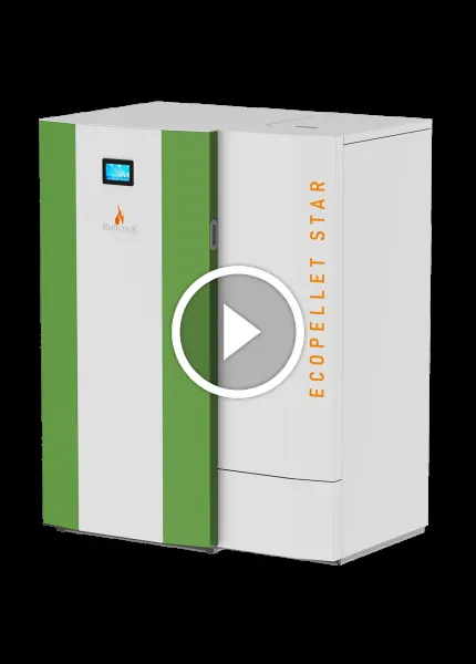 Centrala peleti Mareli RubynoR 18-24kw ECOPELLET STAR cu randament de 96%