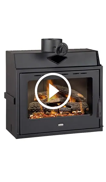 Semineu focar pe lemne incastrabil clasic - 13kW