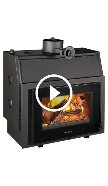 Semineu focar pe lemne incastrabil pentru calorifere PWTV- 23kW
