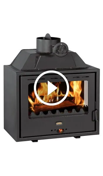 Semineu focar pe lemne incastrabil PS2- 10kW