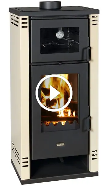 Semineu pe lemne cu cuptor model K2 GT F - 8kW