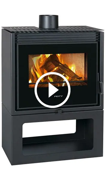 Semineu pe lemne tip soba PMTV - 13kW