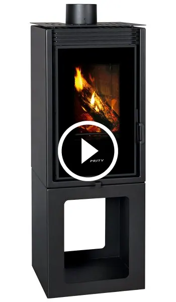 Semineu pe lemne tip soba PMVTV - 11kW