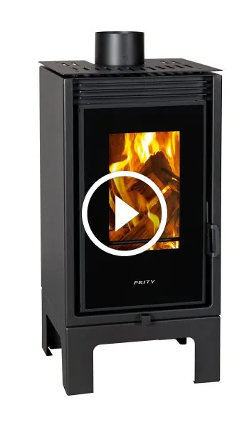 Semineu pe lemne tip soba PMVTVSL - 11kW