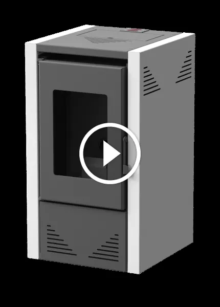 Semineu pe peleti Mareli JADE cu aer cald de 5kW