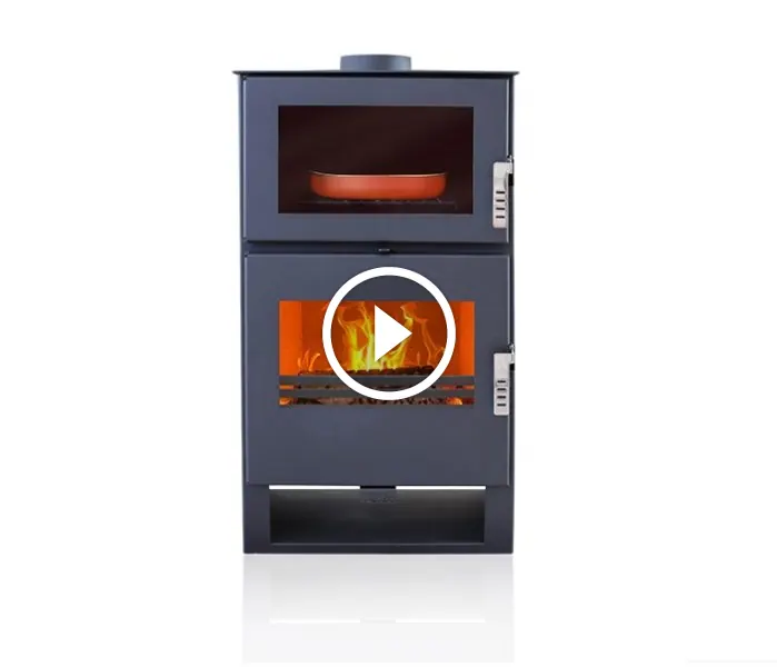 Soba cu cuptor pe lemne - VERSO F- 9kW