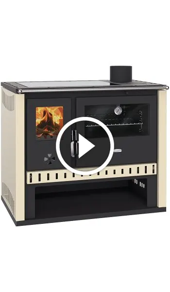Soba de gatit pe lemne cu plita si cuptor model GT - 15kW