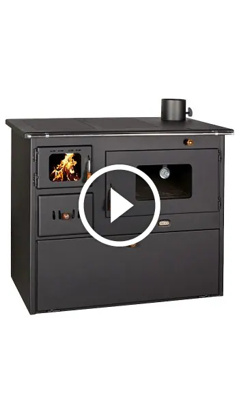 Soba de gatit pe lemne cu plita si cuptor model P50 - 16Kw
