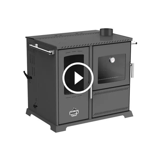 Soba de gatit pe lemne si peleti cu plita si cuptor SAPHIRE 10kW