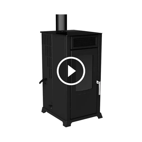Soba pe lemne si peleti cu plita ECO 8kW