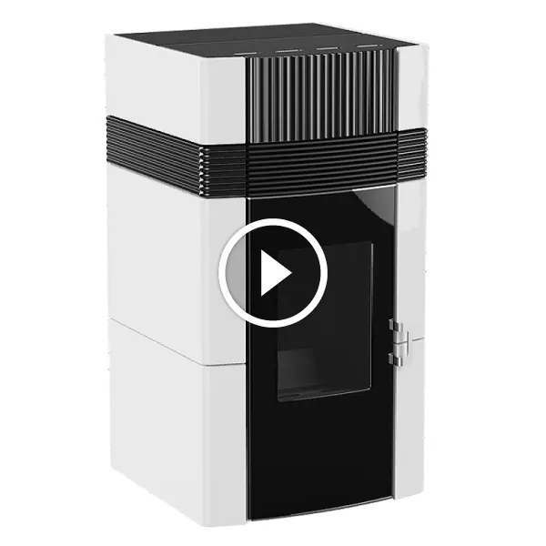 Termosemineu peleti Mareli Primavera 24kW- din CERAMICA -curatare automata