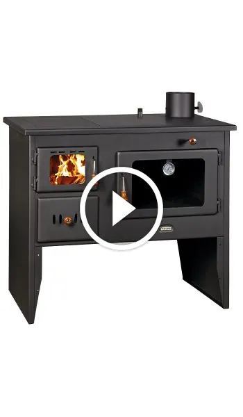 Termosemineu soba de gatit cu plita si cuptor model W12 - 18kW