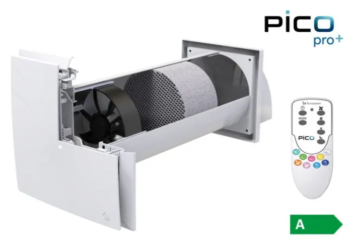 Recuperator de caldura cu ventilatie, descentralizat PICO PRO+ 30, WiFi