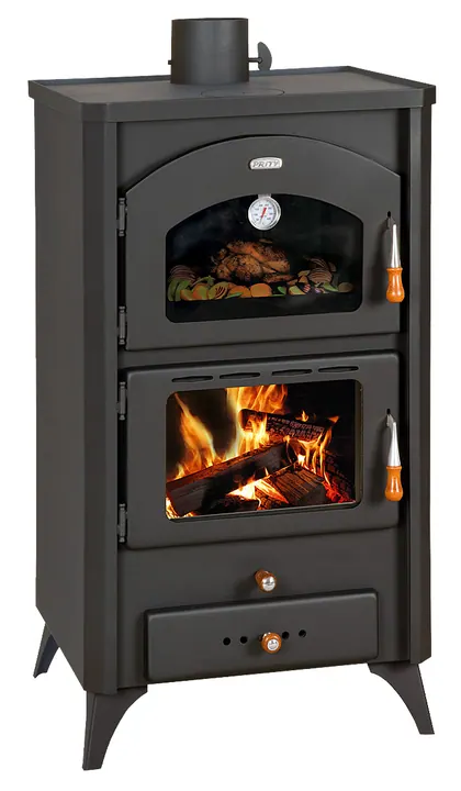Semineu pe lemne cu cuptor si plita de gatit model FG R - 14kW