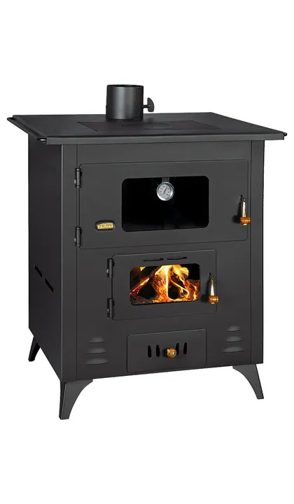 Semineu pe lemne cu cuptor si plita de gatit model FR - 14kW