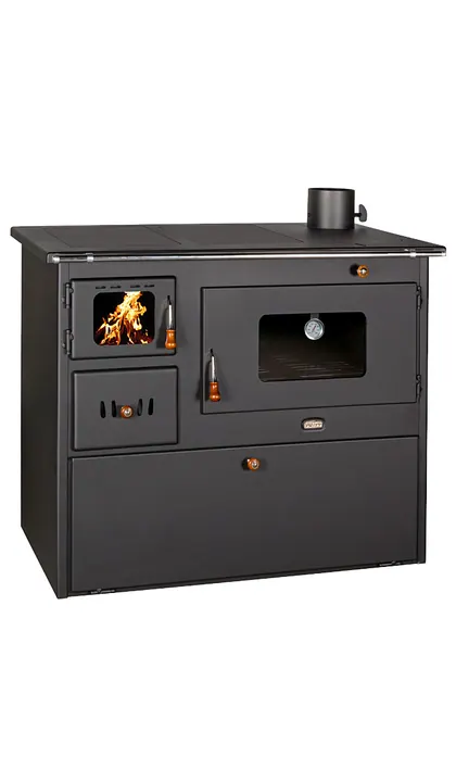 Soba de gatit pe lemne cu plita si cuptor model P50 - 16Kw
