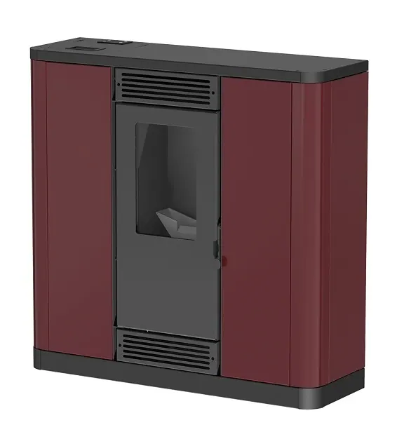 Soba pe peleti Mareli AURORA de 11 kW cu doua ventilatoare