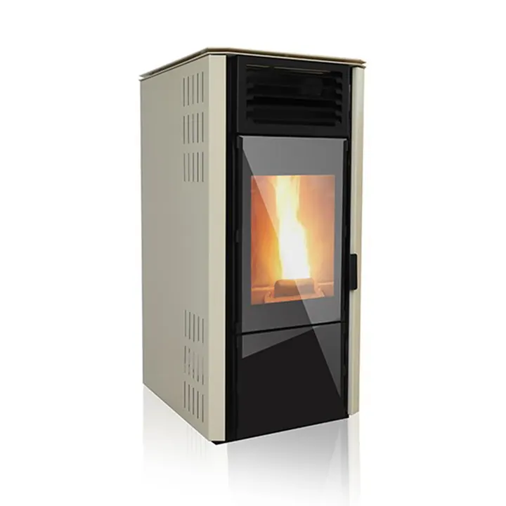 Soba pe peleti Verso 10kW Design cu aer cald- Modul WiFi inclus
