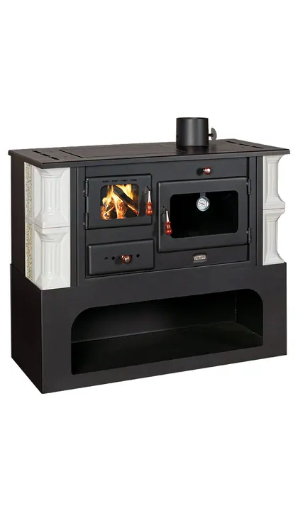 Soba teracota de gatit pe lemne cu cuptor si plita model P34- 10kW