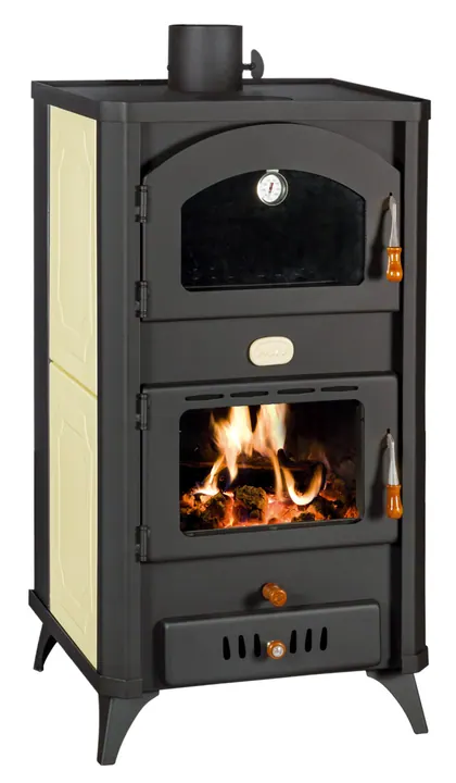 Termosemineu pe lemne cu cuptor si plata de gatit model FG W - 23kW