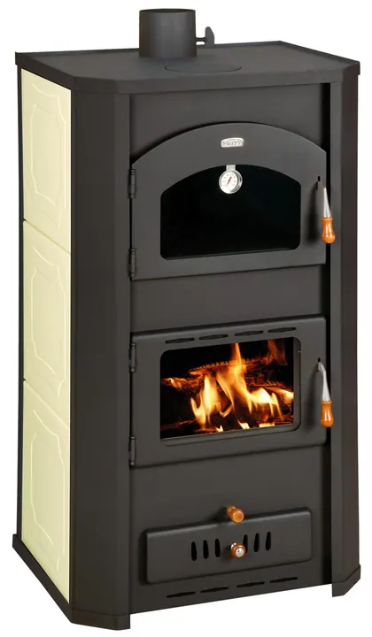 Termosemineu pe lemne cu cuptor si plita de gatit model FG W - 26kW