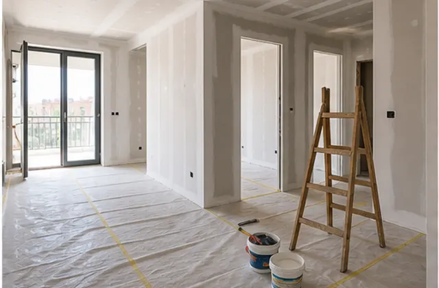 Interior de apartament aflat în renovare, imagine ilustrativă